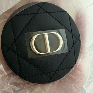 Dior Compact Mirror NIB black faux leather